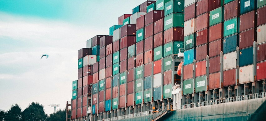 a large cargo ship loaded with lots of containers
